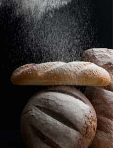 Pan Stollen relleno con mazapán de nuez