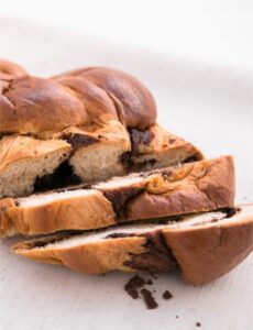 Trenzado de chocolate y nueces