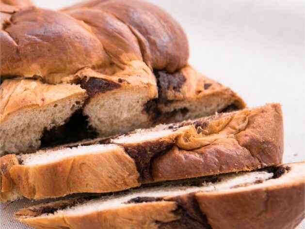 Trenzado de chocolate y nueces